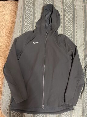 Nike Black Full-Zip Performance Hooded Jacket